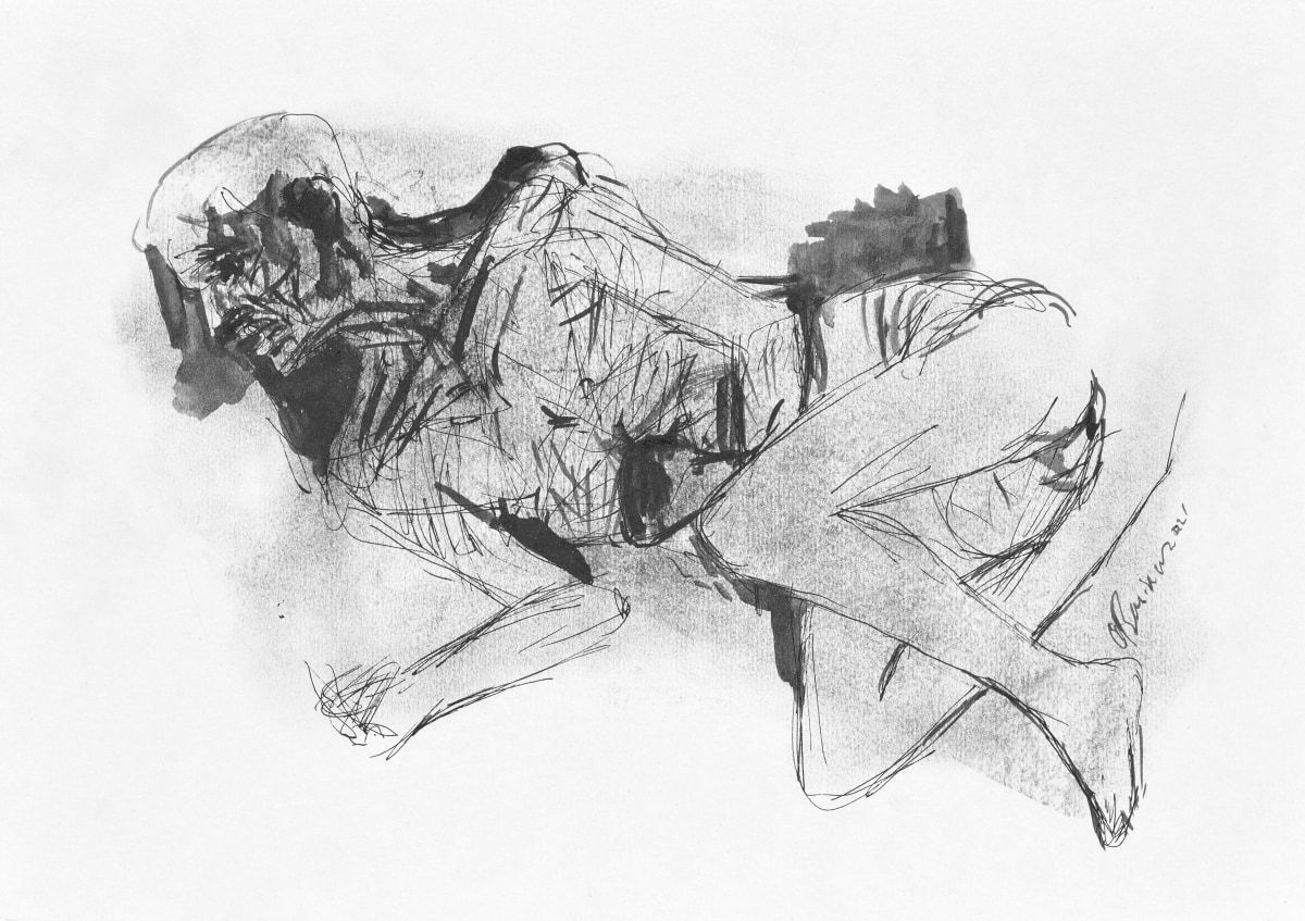 Vikrant Bhise, Reclining Labour Body III, 2023