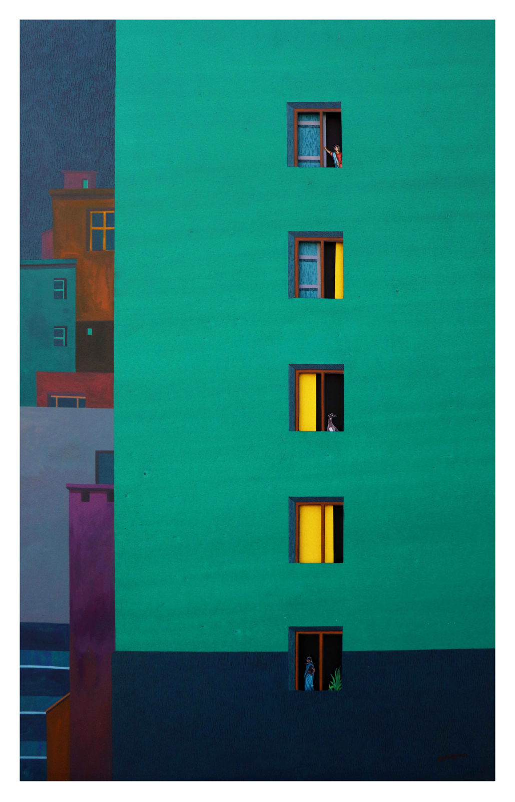 Digbijayee Khatua, Between the walls- VIII, 2022