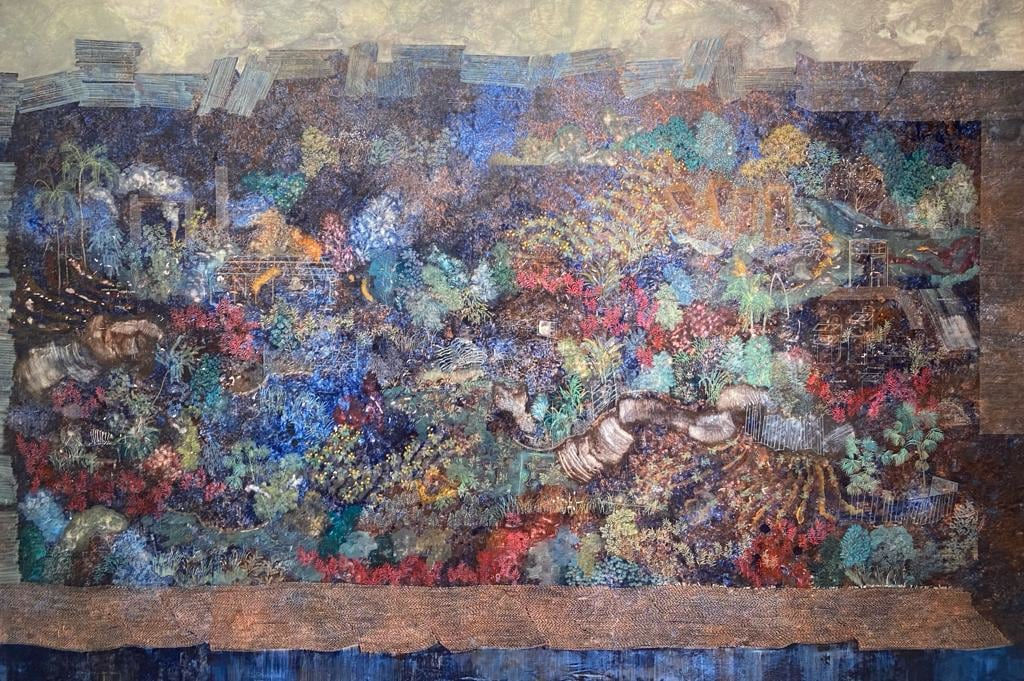 Puja Mondal, Things Found after Saffron Parakeets visited the garden II, 2022