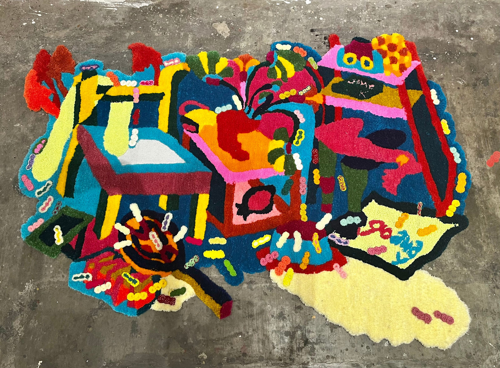 Anikesa Dhing, Ants on the rug, 2022