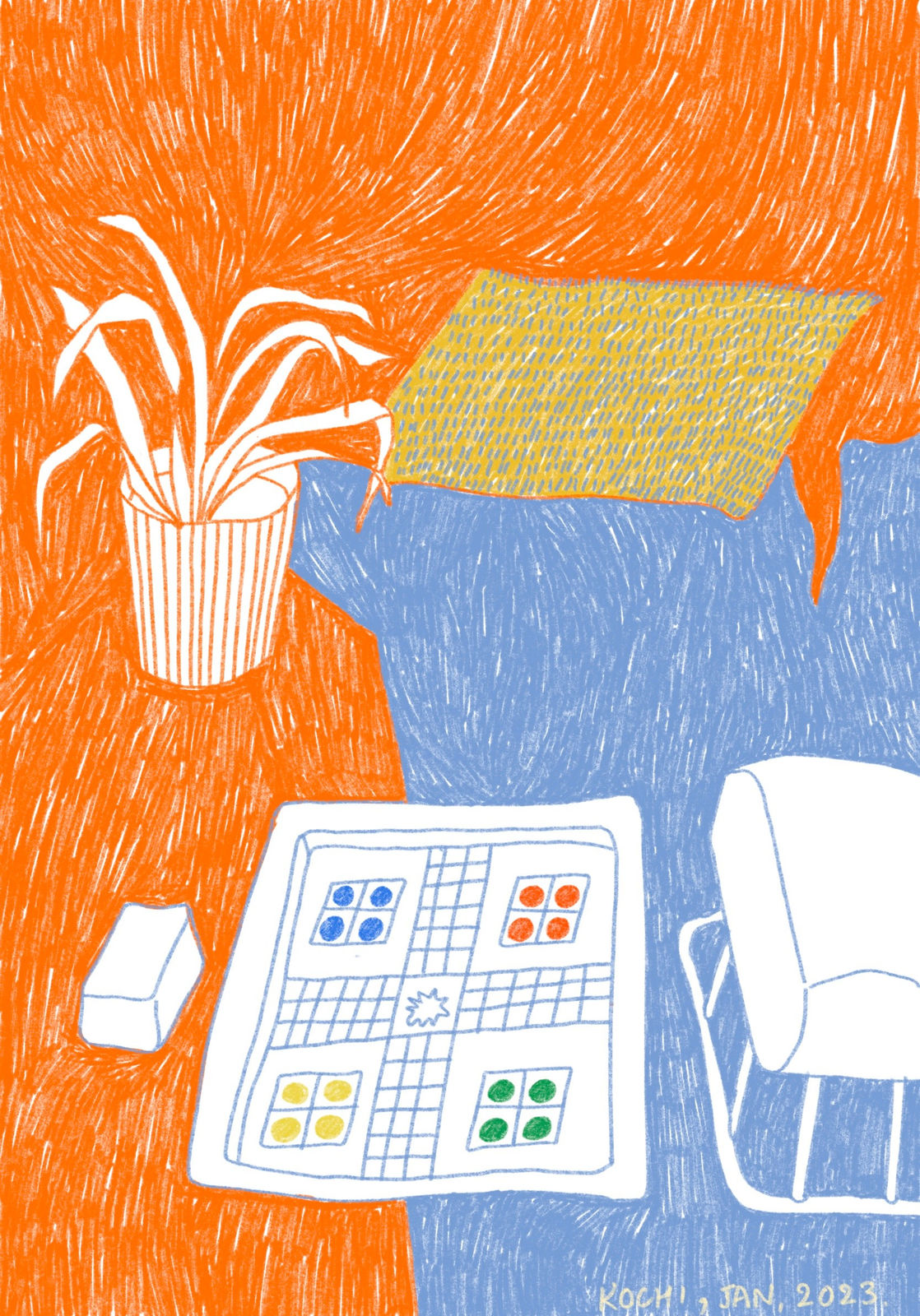 Anikesa Dhing, Snake Plant Ludo, 2022