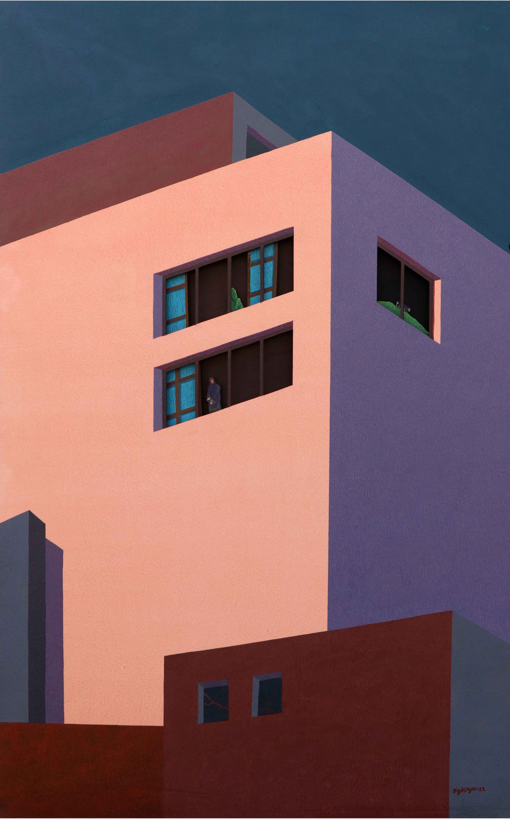 Digbijayee Khatua, Between the walls- V, 2022