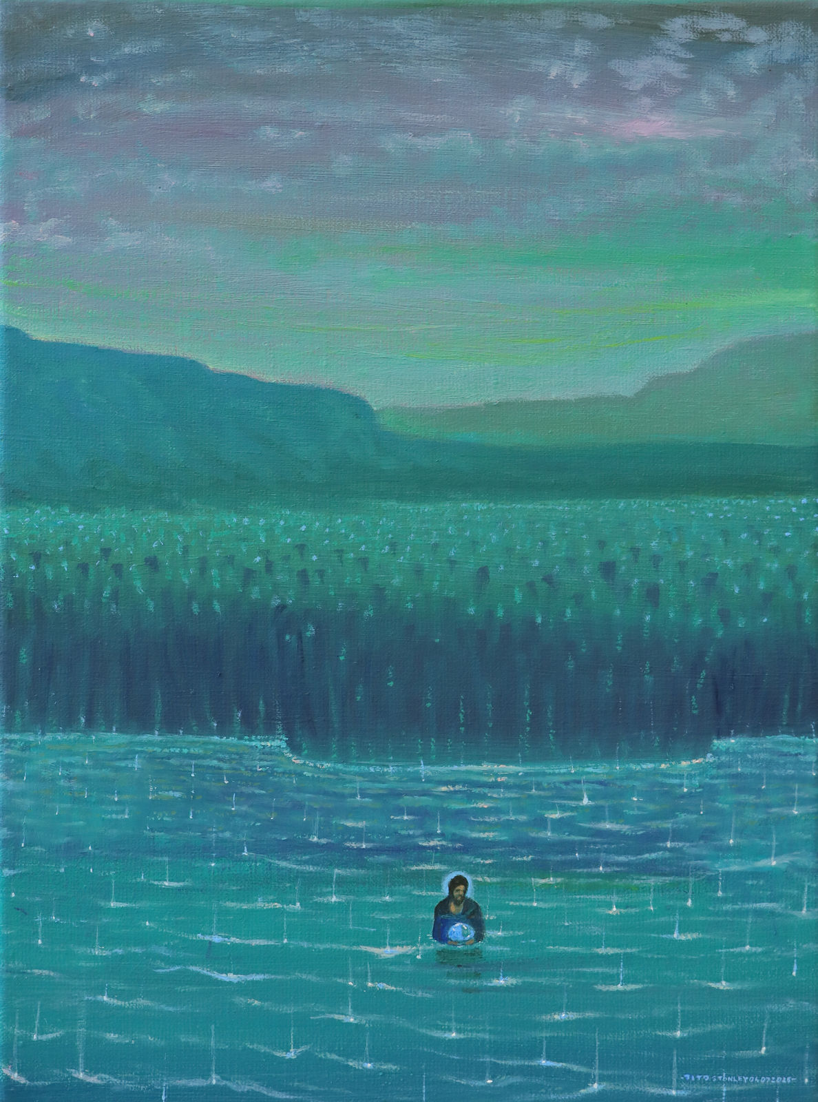 Tito Stanley SJ, Blue bubble, 2025