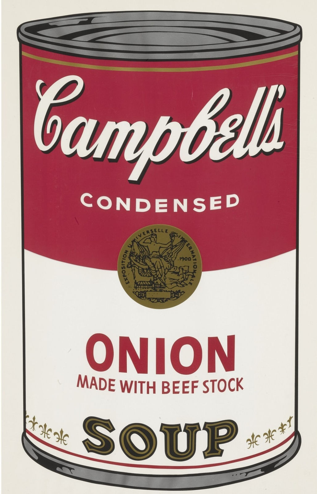 Signed Warhol soup can Onion for sale