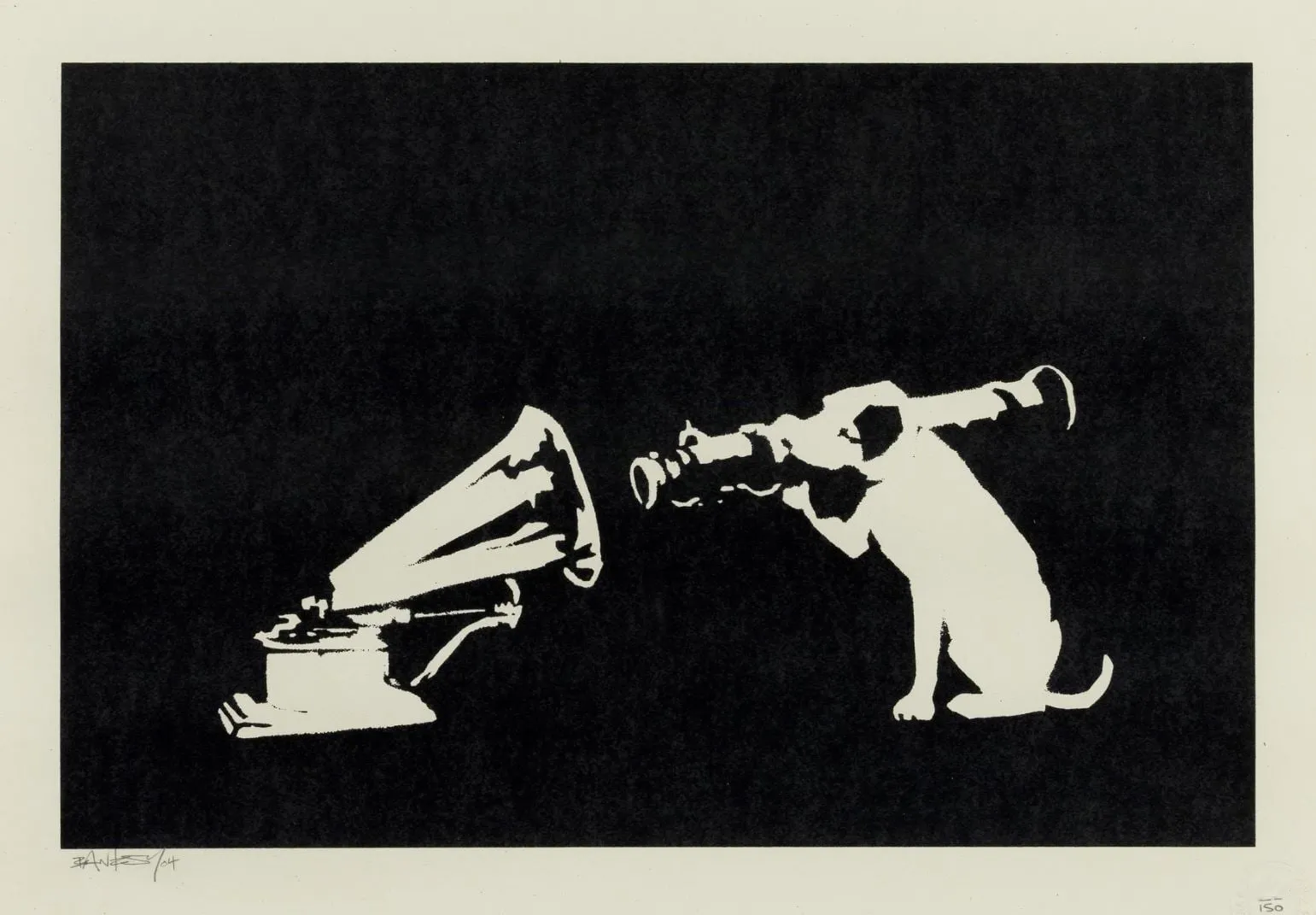 Banksy HMV signed print for sale