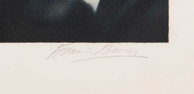 after Three studies for a Self-Portrait (1979) Signature