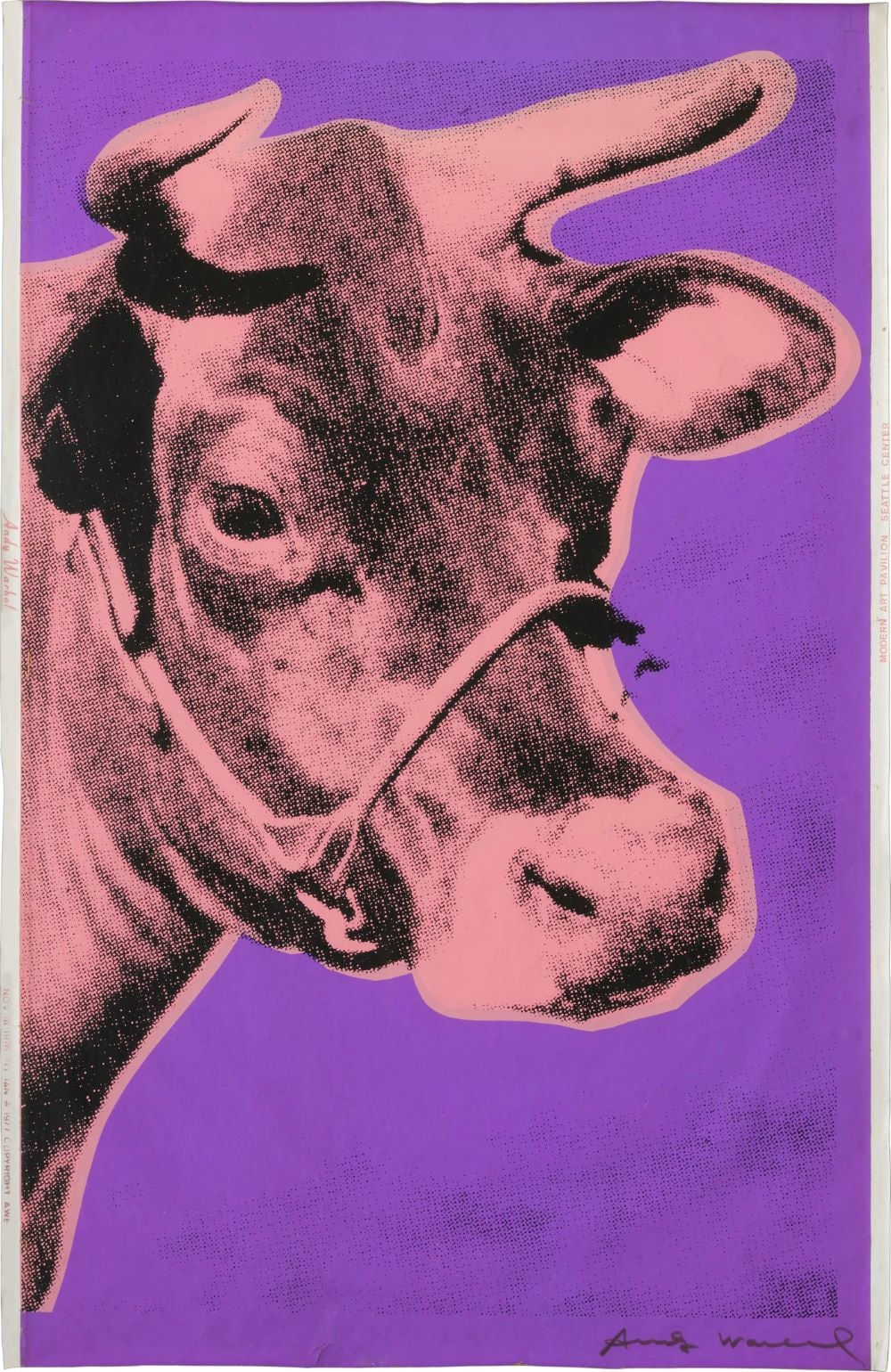 andy warhol cow portfolio print to buy