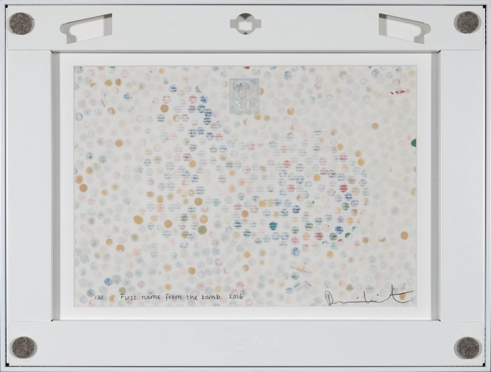 Damien Hirst, First name from the tomb (from Currency series), 2016