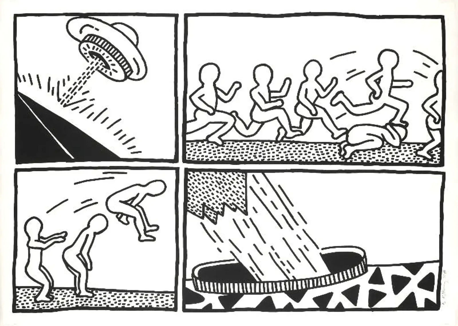 Keith Haring, The Blueprint Drawings, 1990