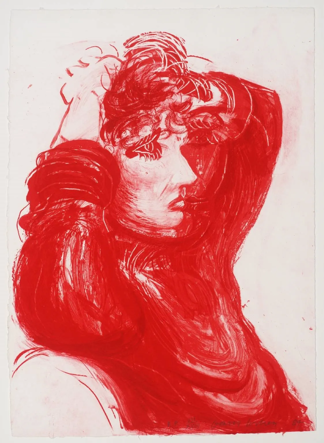 David Hockney, Red Celia (M.C.A.T 267), 1984