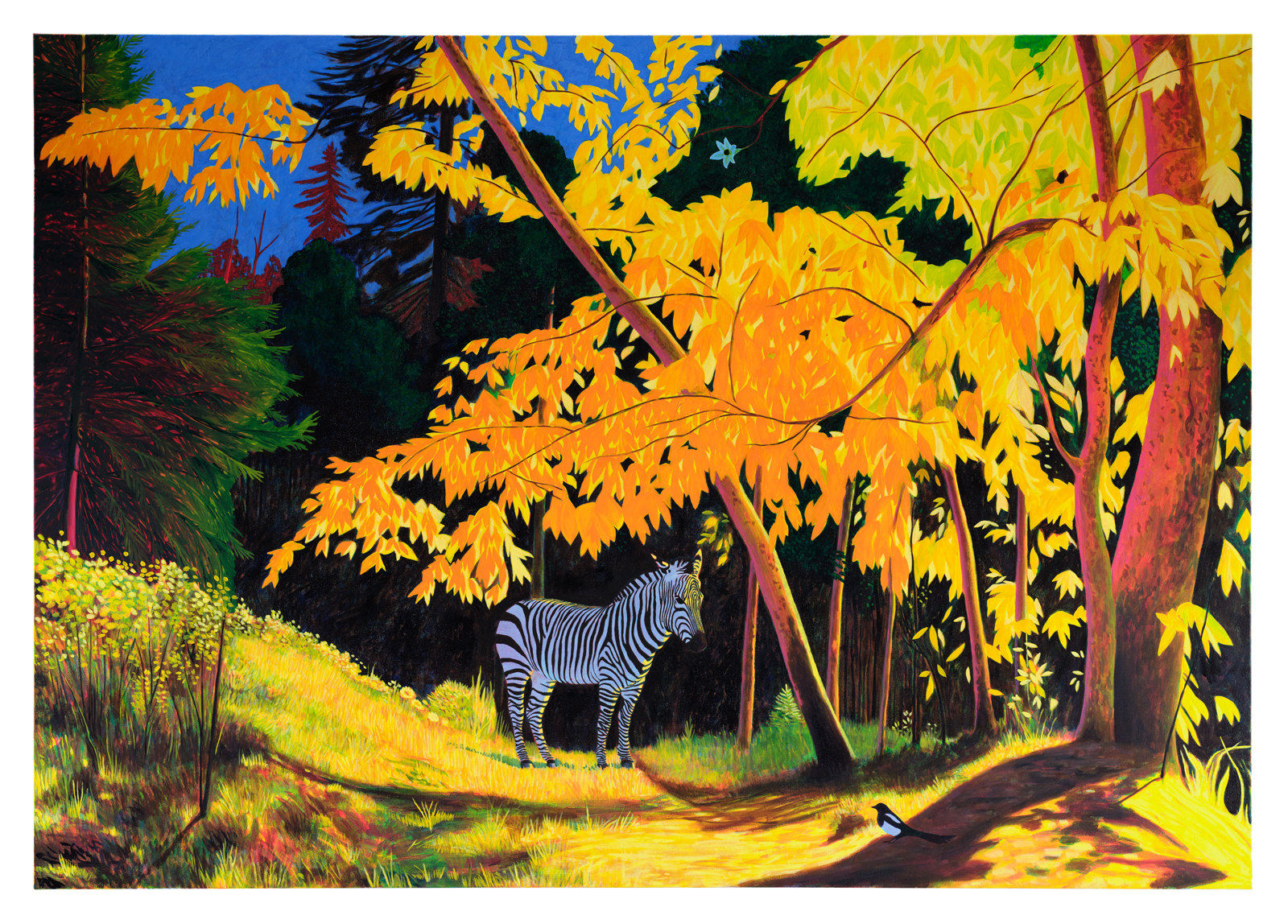 Martin Jacobson, Zebra Meets Magpie, 2022