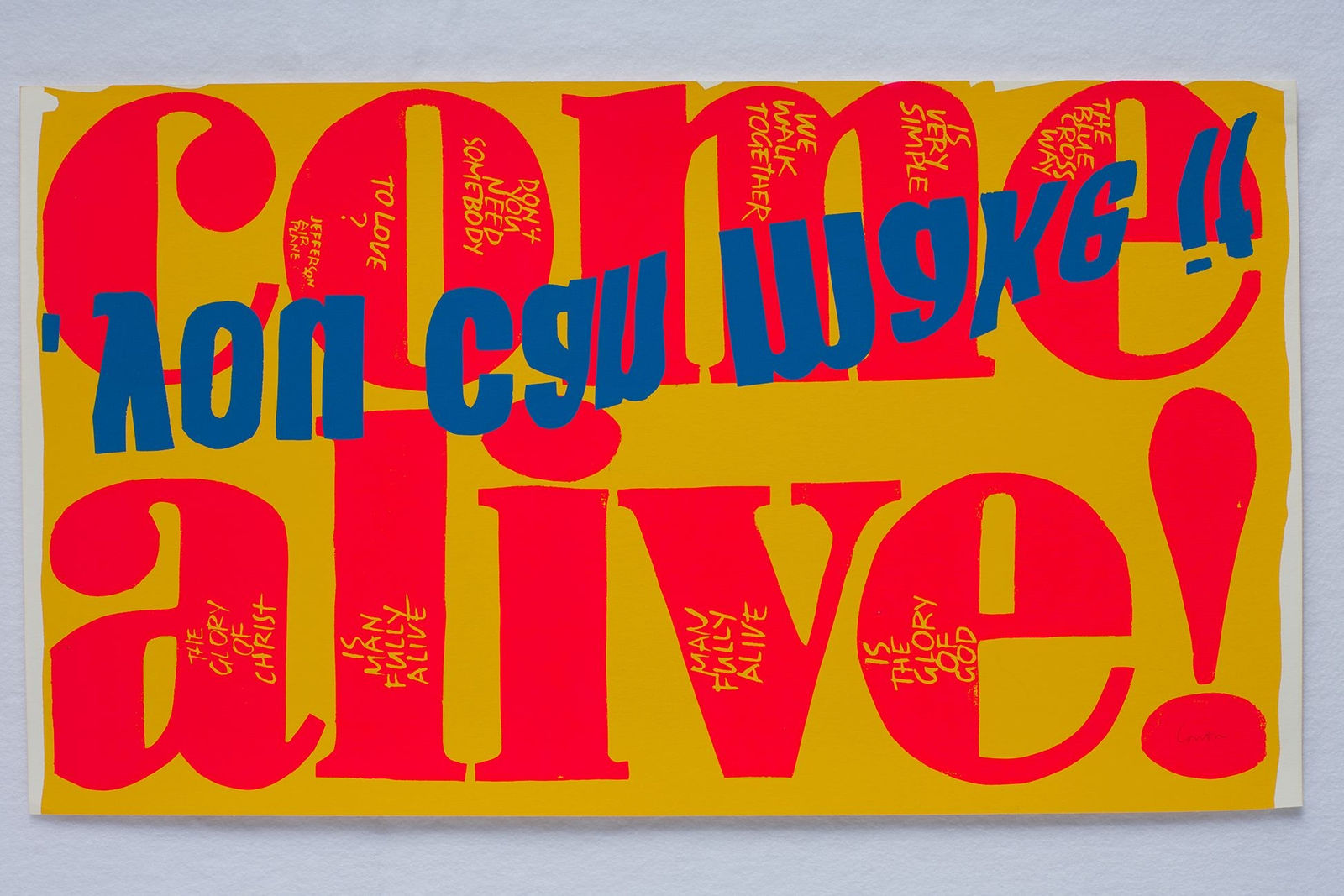 Corita Kent, come alive, 1967