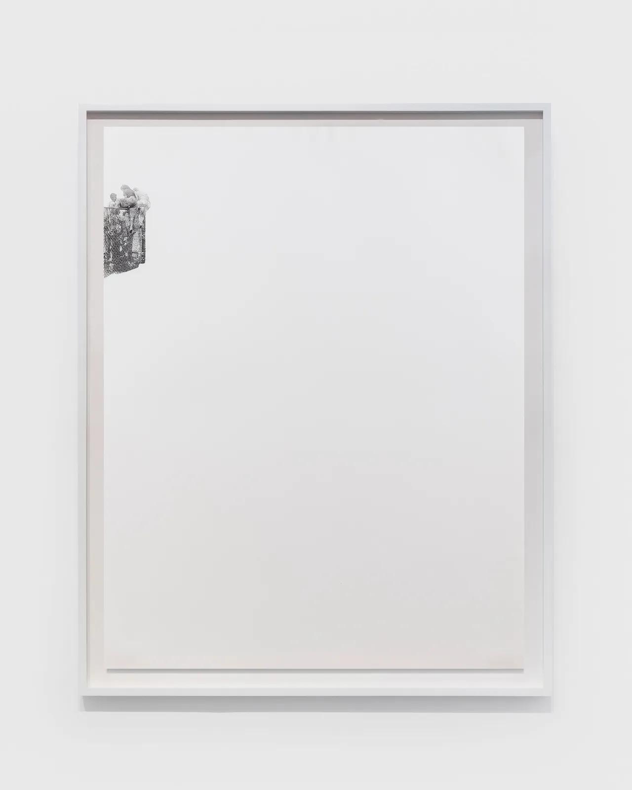 Andrea Bowers, Seneca Falls, New York, 1983, Woman Climbing Over the Fence to Protest the Nuclear Test Site, 2003 (From the Non - Violent Protest Drawings), 2003