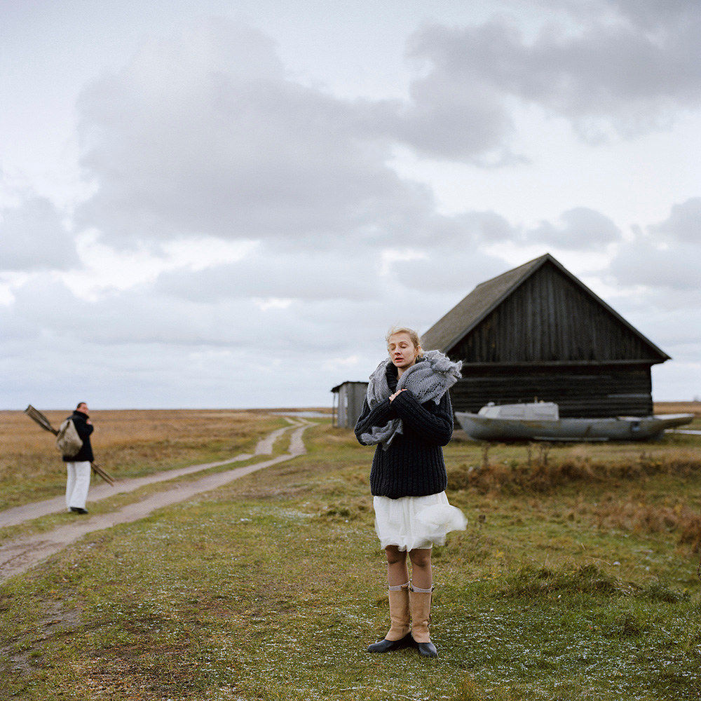 Валерий Кацуба, First Snow “...at the end of the road there was a boat on the river. A sailor sat in it. He pushed off the shore, and the waves carried him to where the clear gray waters met with lead clouds - into a world he did not know...” | Первый снег "...в конце дороги на реке стояла лодка. В ней сидел моряк. Он оттолкнулся от берега, и волны понесли его туда, где чистые серые воды встречались со свинцовыми облаками - в неведомый ему мир..."., 2004-2014