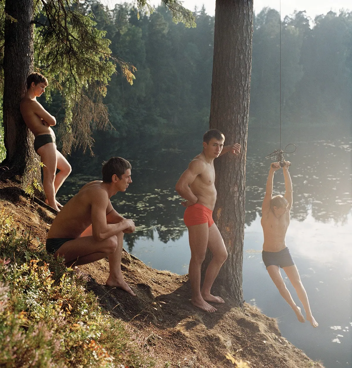 Валерий Кацуба, Jumping from a rope on the River Oredezh. Rozhdestveno | Прыжки с тарзанка на реке Оредеж. Рождествено, 2006