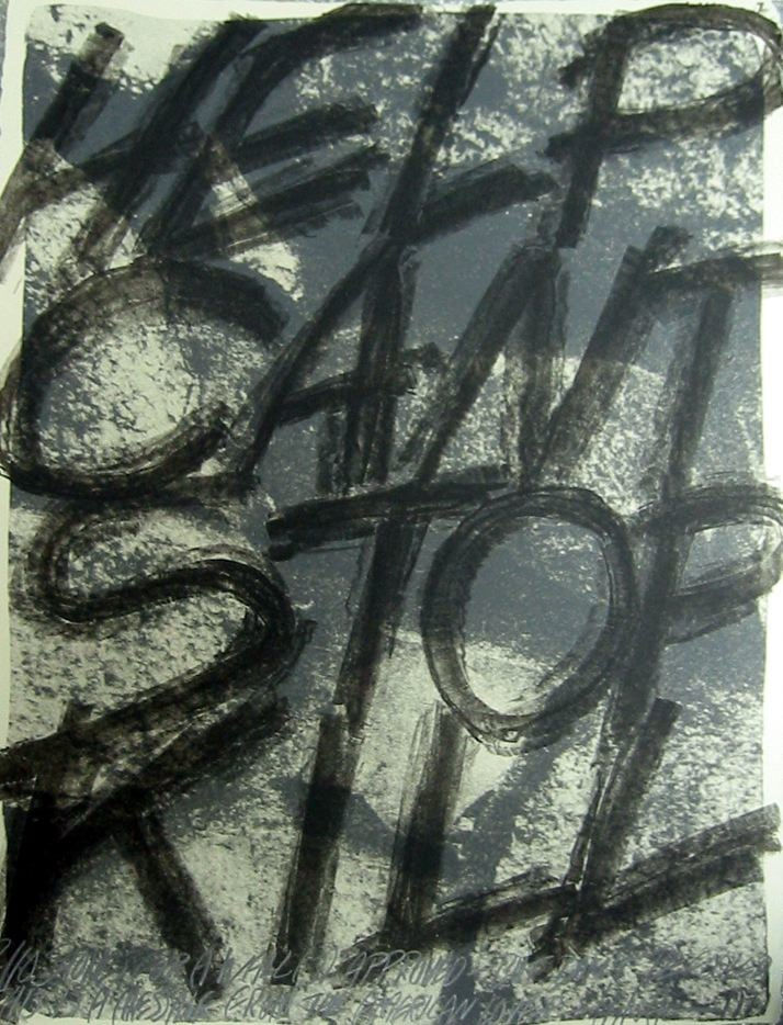 Vito ACCONCI, stones for a wall (7) Approved. But don't be fooled, this is a message from the american lover, 1977 **