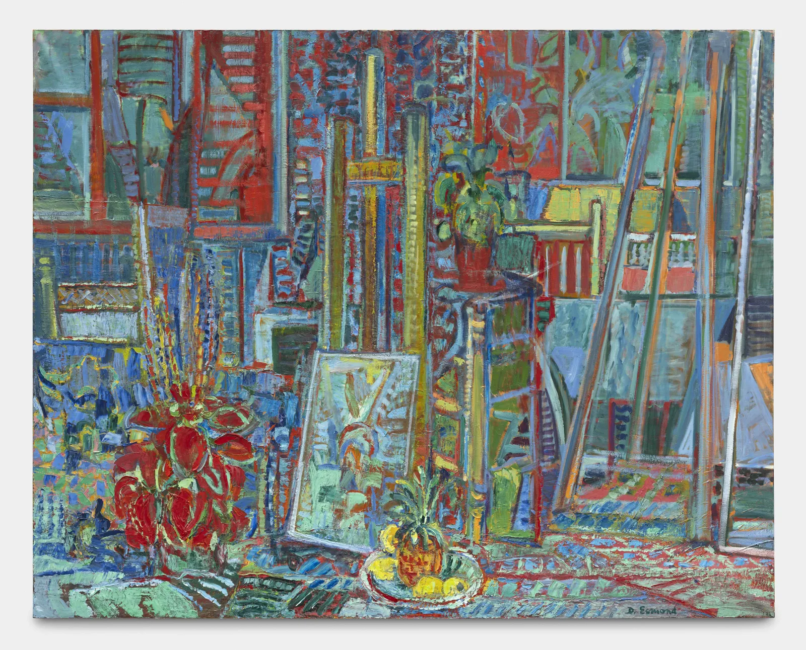 Diane Esmond, Sans titre (Atelier rouge et bleu), c. 1972