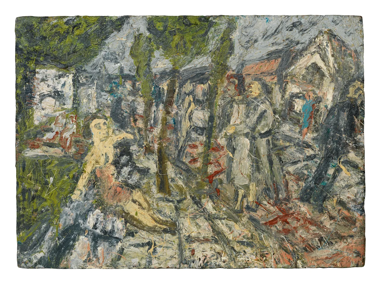 Leon Kossoff, A Street in Willesden, Early Summer, 1983