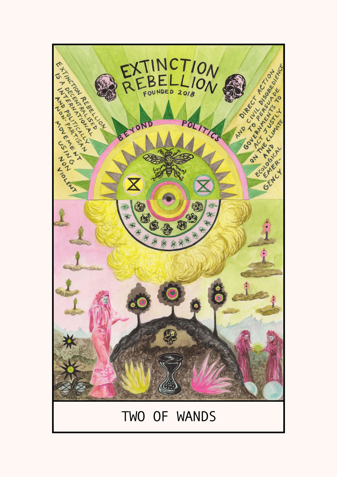 Suzanne Treister, HEXEN 5.0/TAROT/Wands, 2023-25