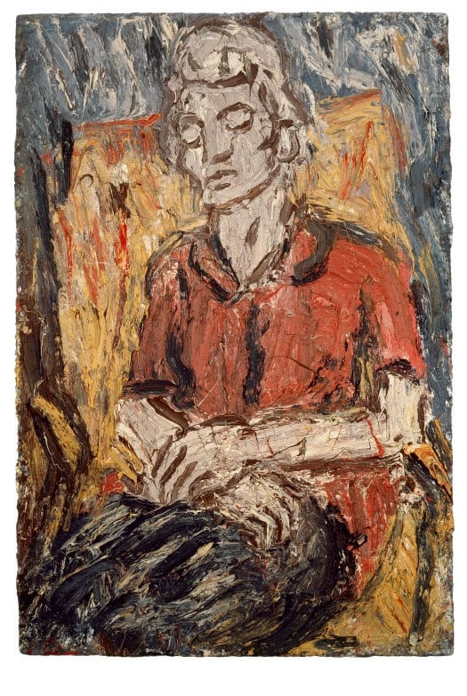 Leon Kossoff, Portrait of Anne No.2, 1990