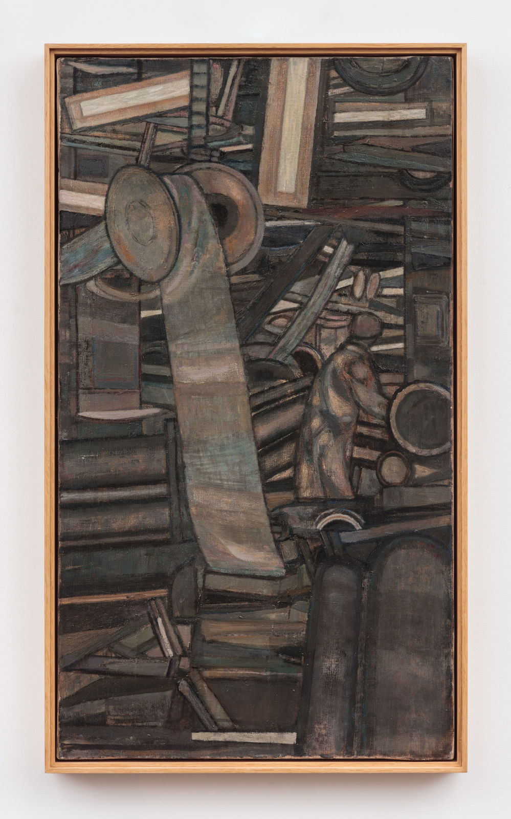 Prunella Clough, Factory Interior (Wool Carding Shop), 1954