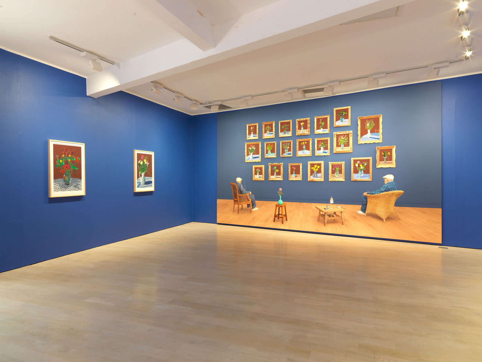 David Hockney, 25th June 2022, Looking at the Flowers (Framed) , 2022