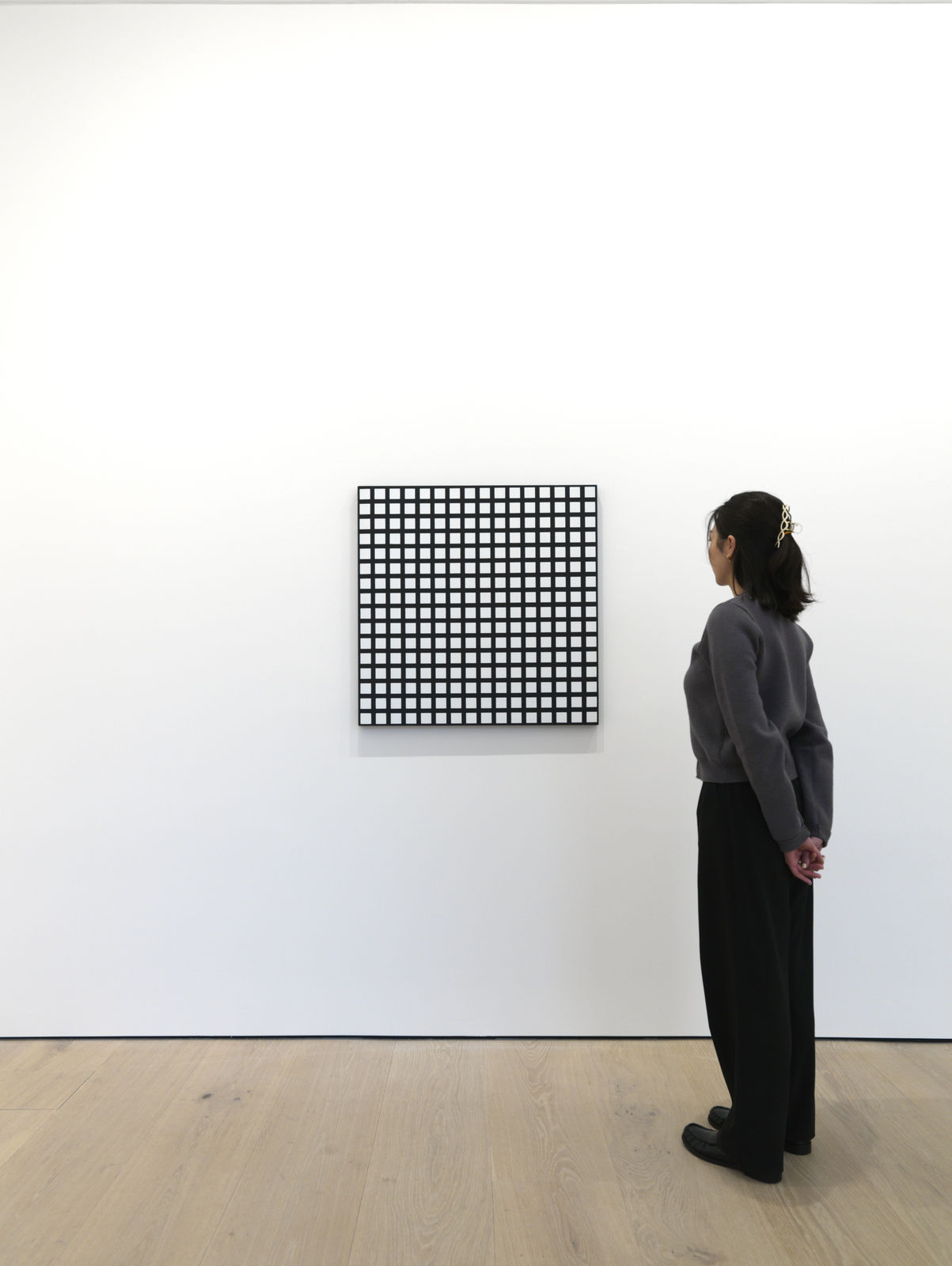 François Morellet, Trames de 256 carrés réguliers, 1972