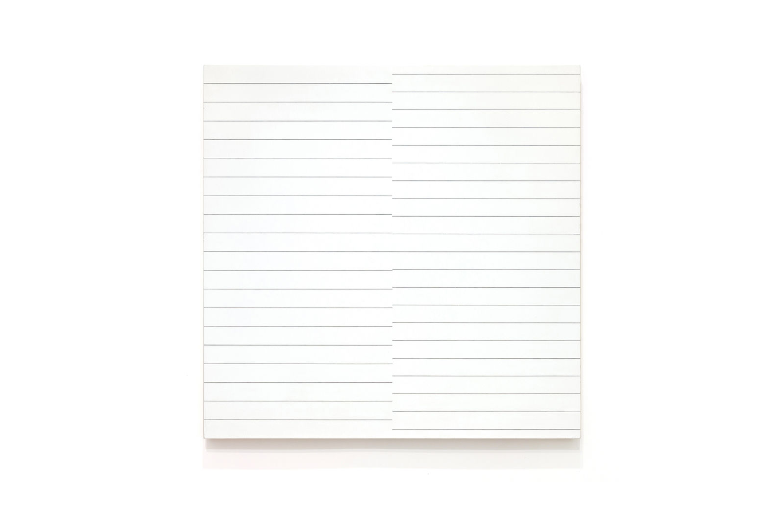 François Morellet, 19 lignes parallèles et 21 lignes parallèles avec 1 interférence, 1974