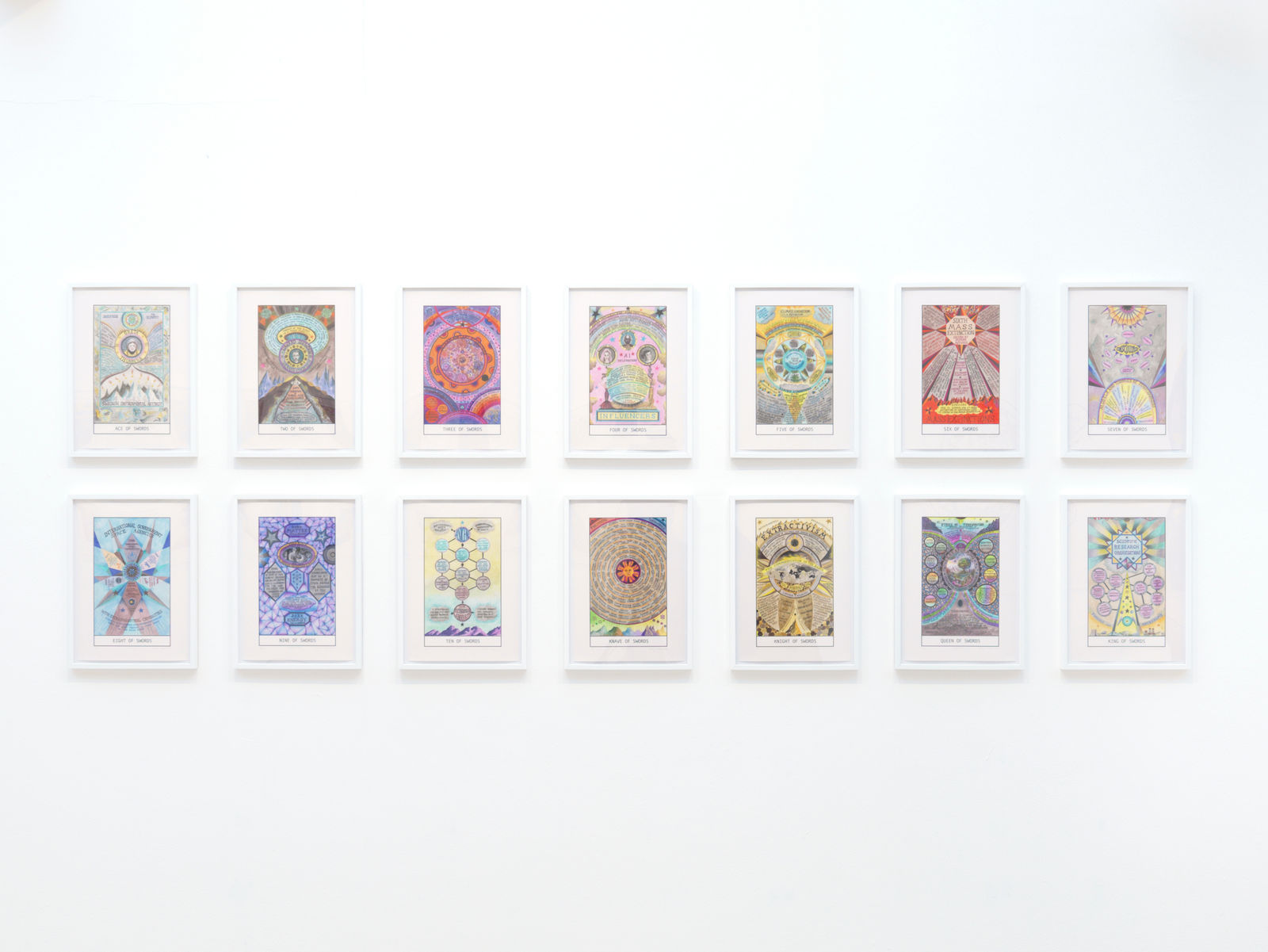 Suzanne Treister, HEXEN 5.0/TAROT/Swords, 2023-25