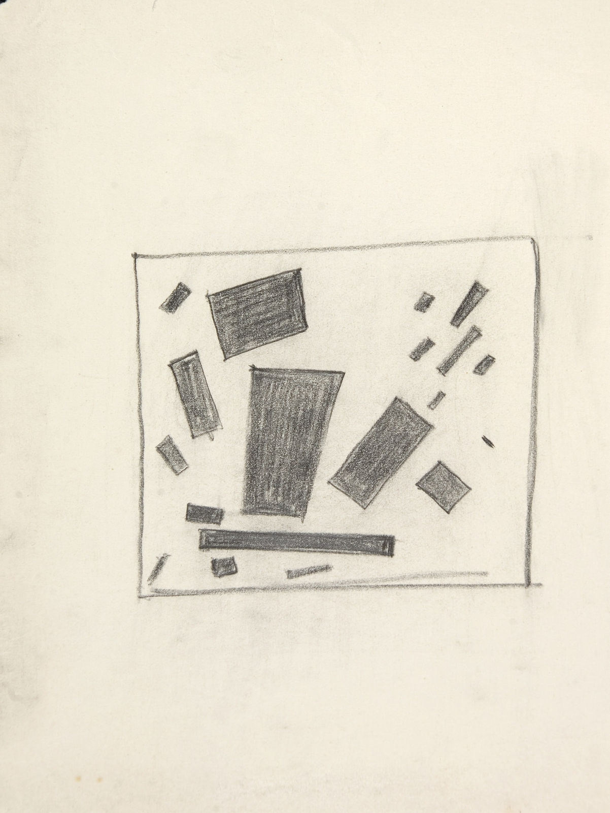 Kasimir Malevich, Magnetic Movement, early 1920s, motif of 1916