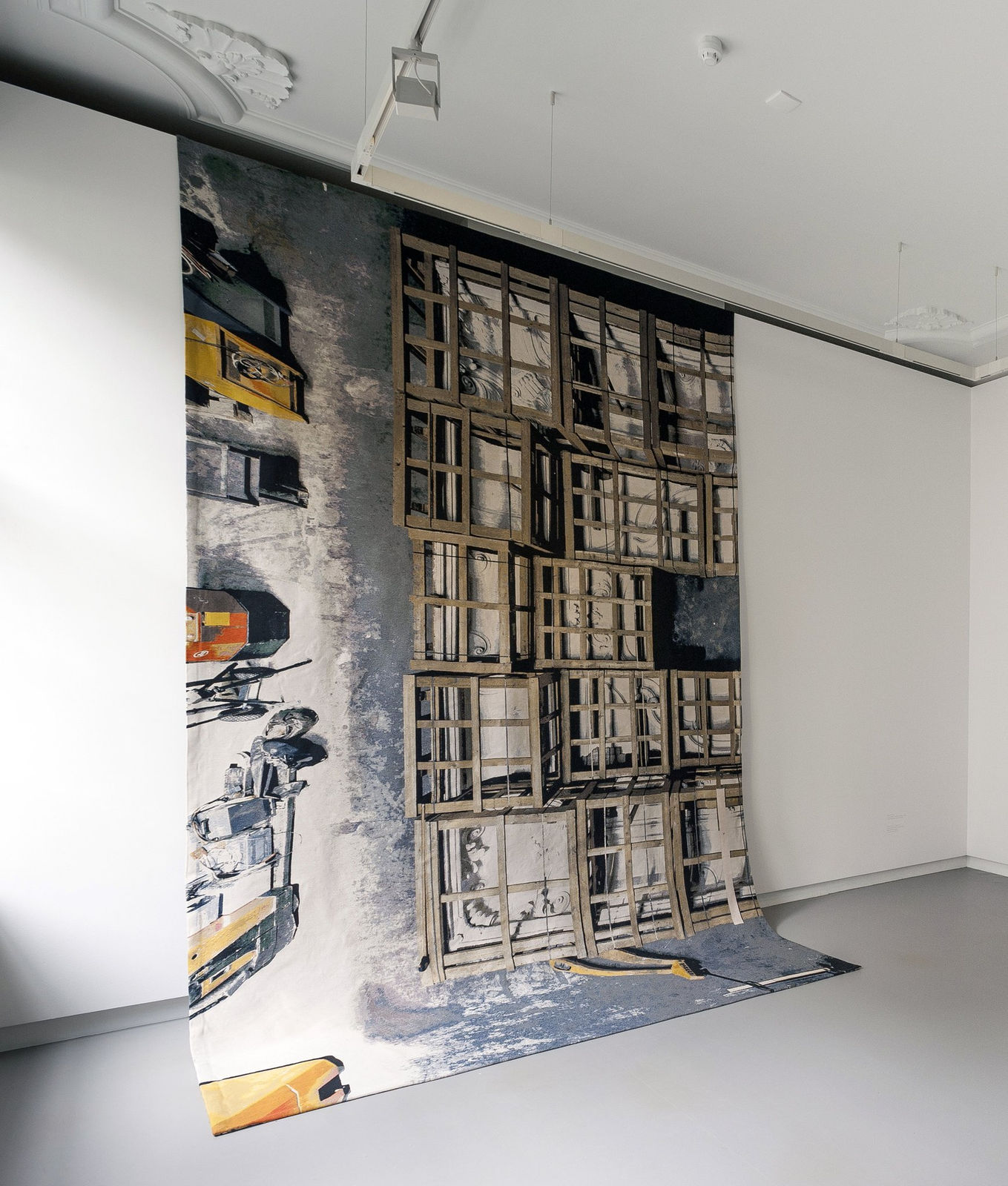 Barbara Visser, Moving Rooms, Baroque Ceiling (Copy), Amsterdam Museum Depot, 2013