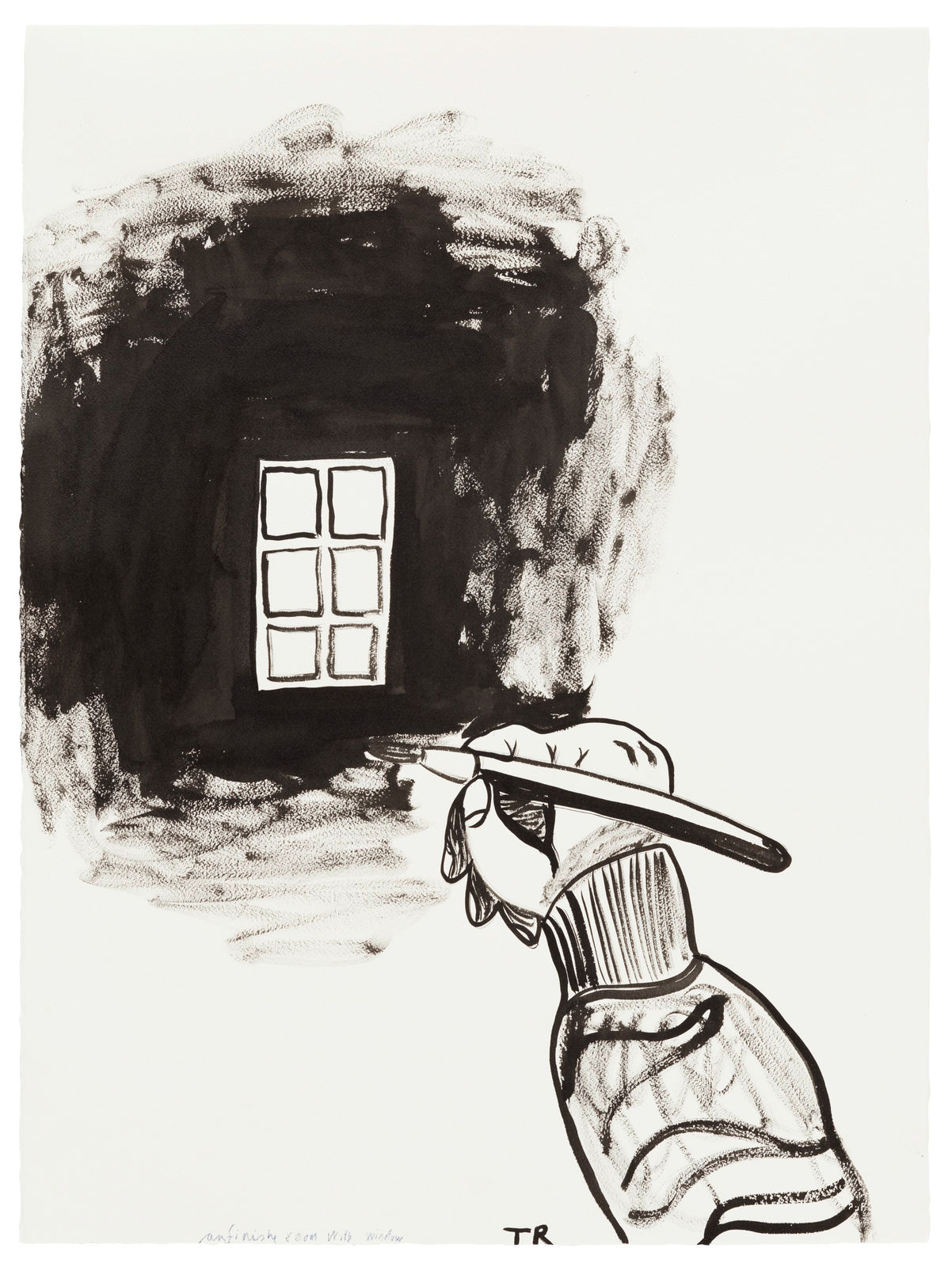 Tal R, Unfinished Room with Window, 2023