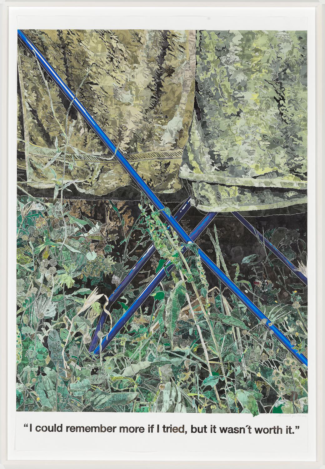 Marcel Odenbach, Grünfläche 1 (Green Zone 1), 2013