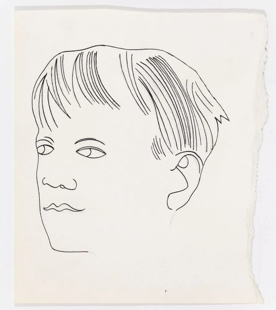 Andy Warhol, Boy's Head, ca. 1954