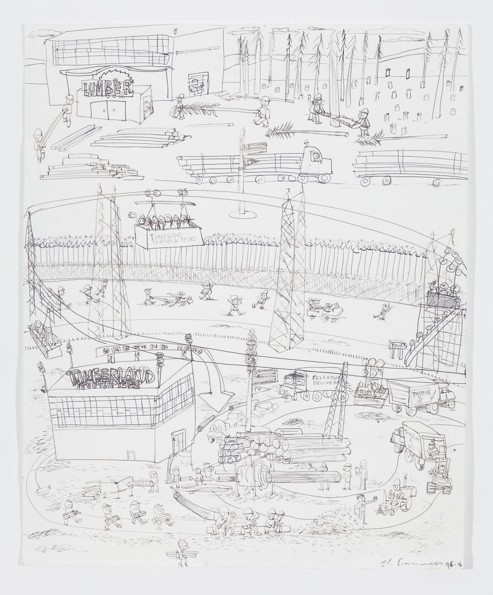 Nicole Eisenman, Timberland Toothpic Factory, 1996-2016