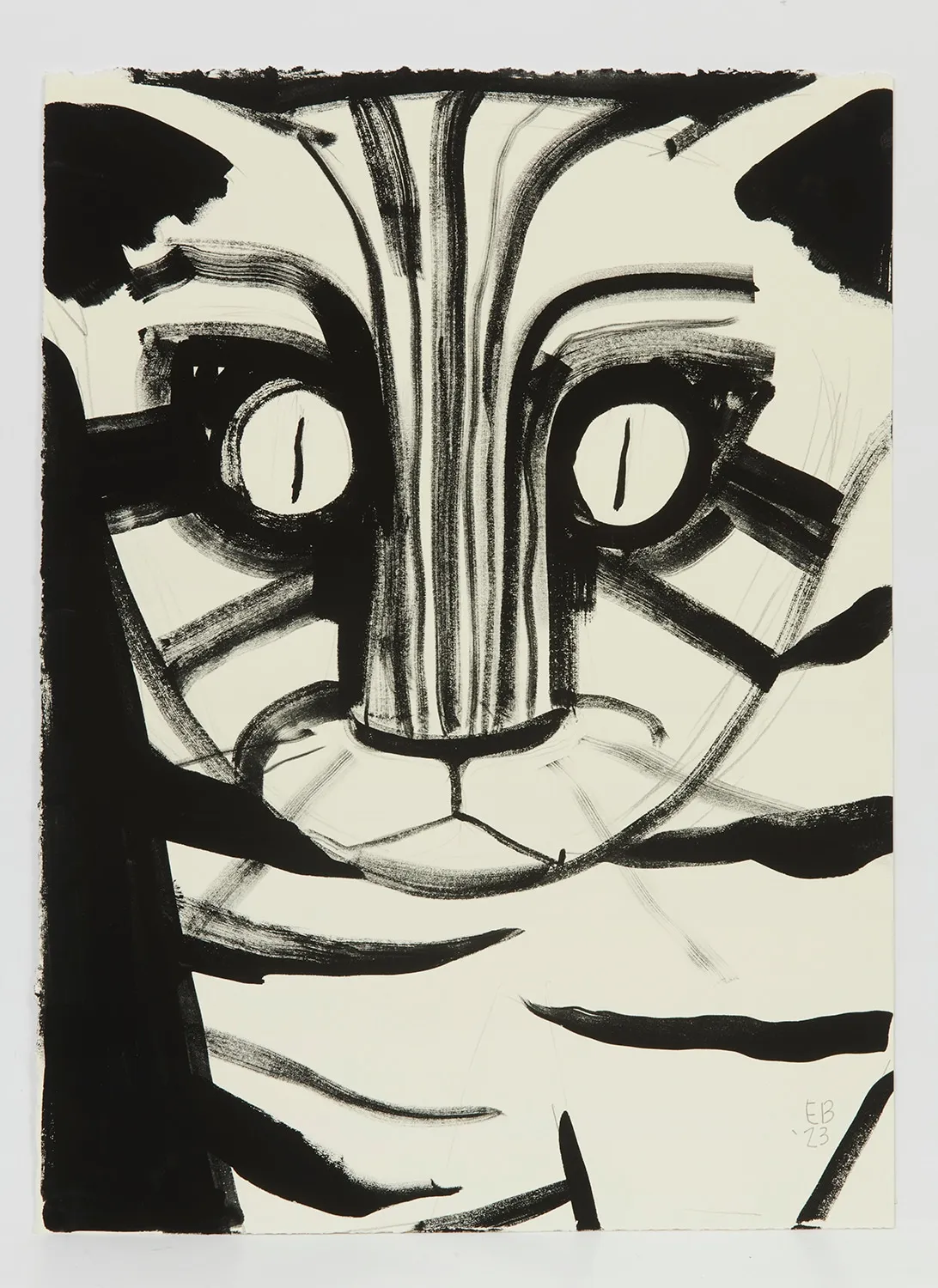 Ellen Berkenblit, Tiger Face, 2023
