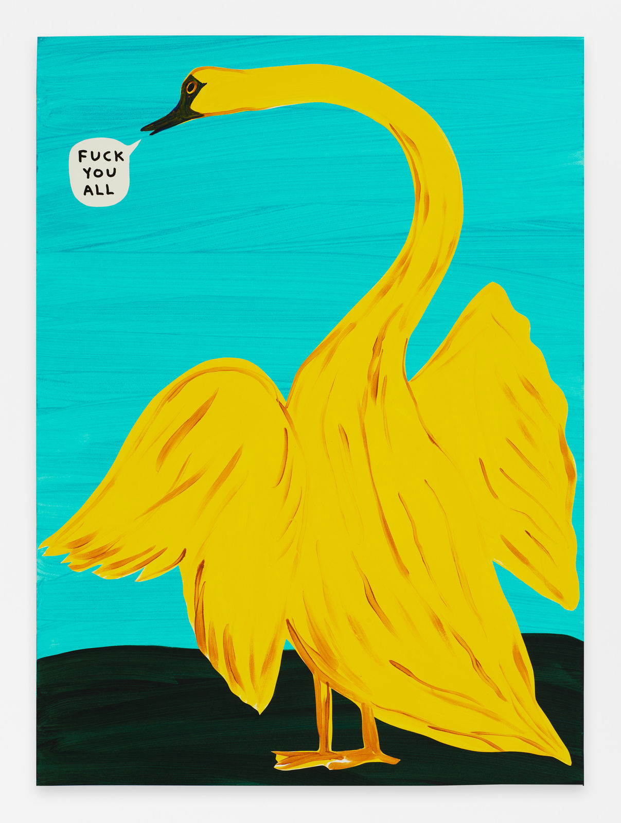 David Shrigley, Untitled (Fuck You All), 2023