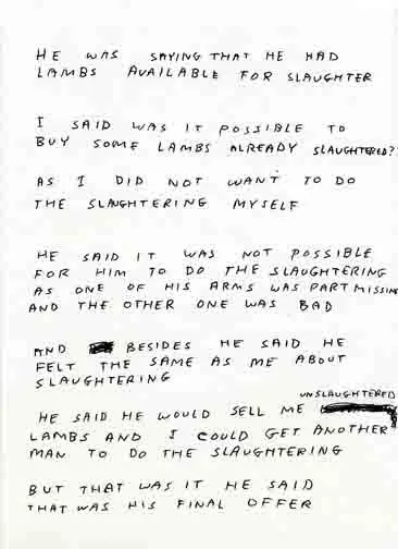 David Shrigley, Untitled (He was saying that...), 2002