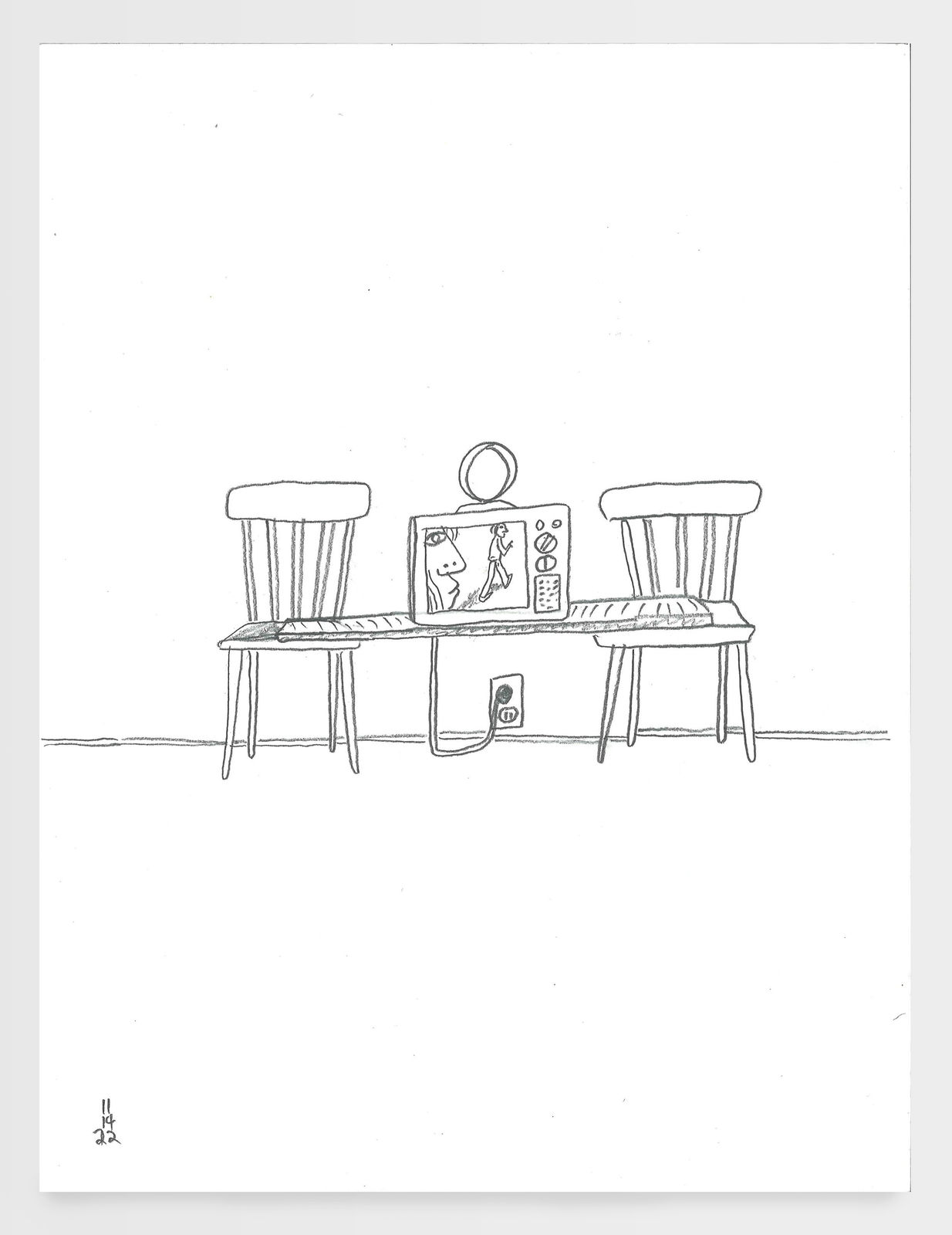 Brian Calvin, Untitled (November 14), 2022