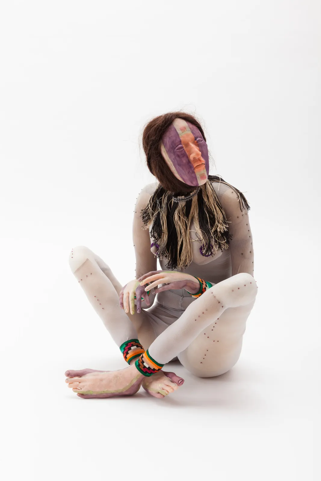 Francis Upritchard, Black and White Fringe, 2017