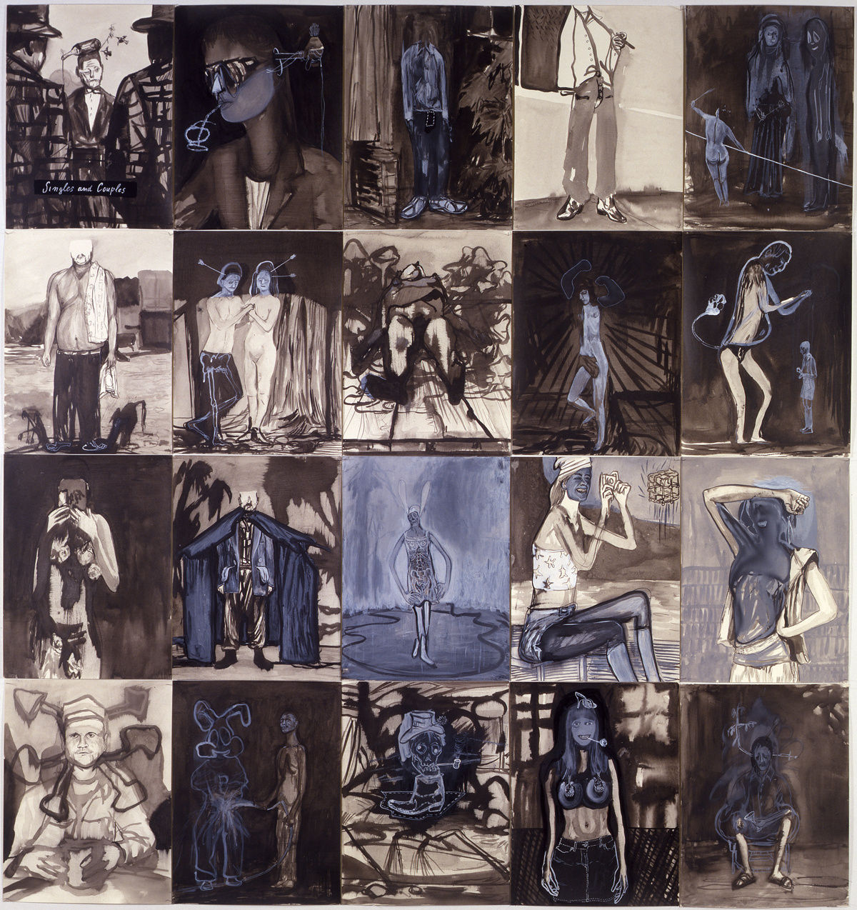 Alessandro Pessoli, Singles and Couples, 2002