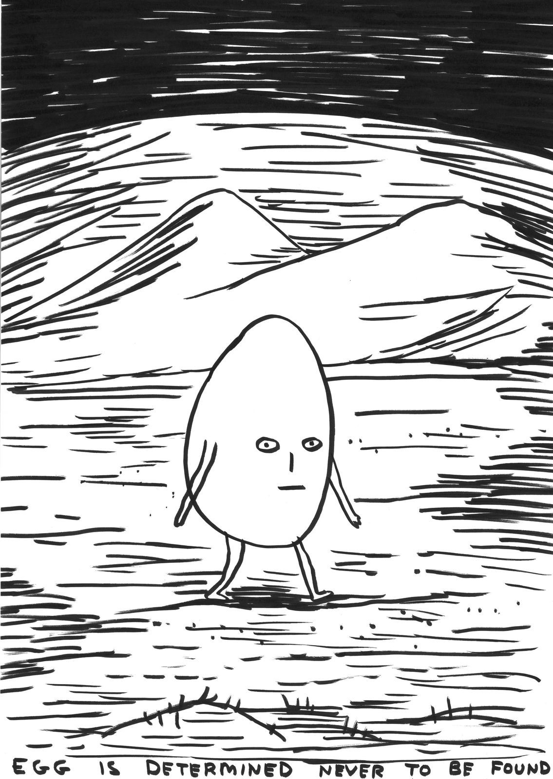 David Shrigley, Untitled (Egg), 2019