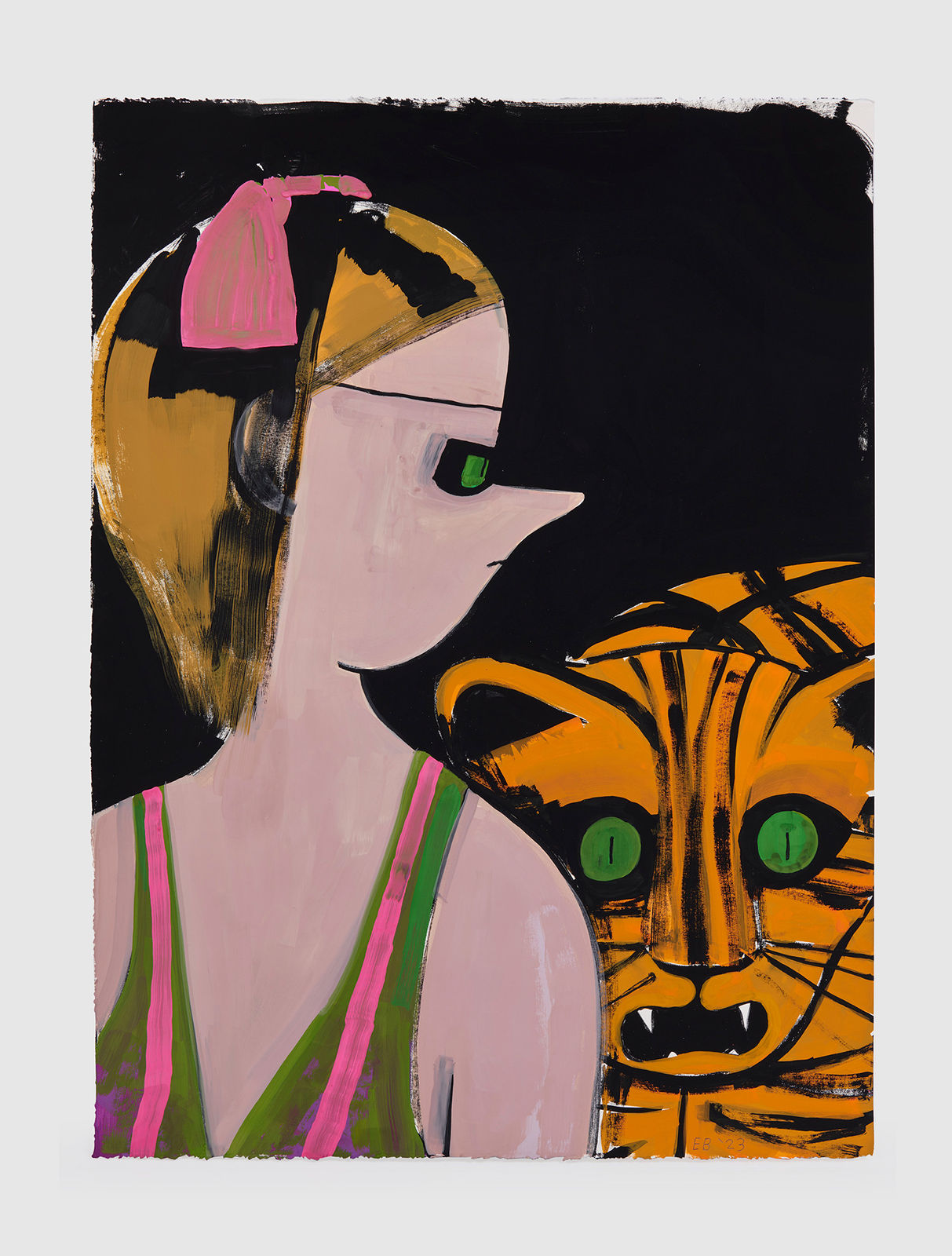 Ellen Berkenblit, Walking on Finch Road, 2023