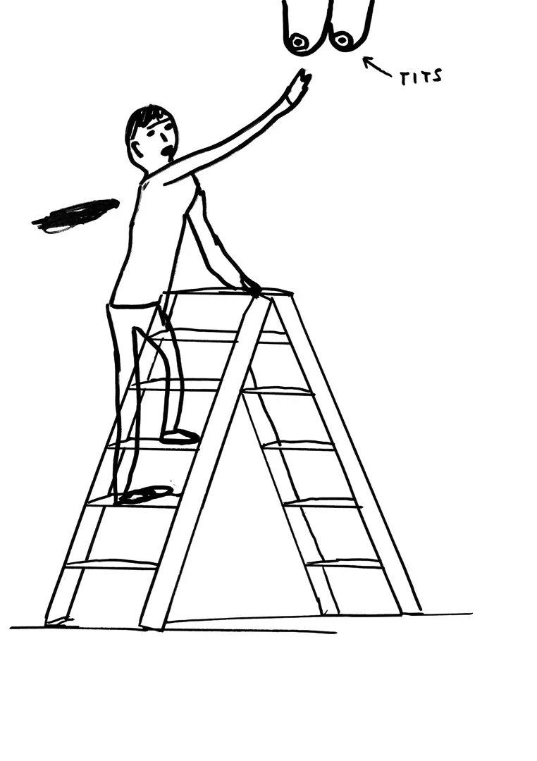 David Shrigley, Untitled (Tits), 2010