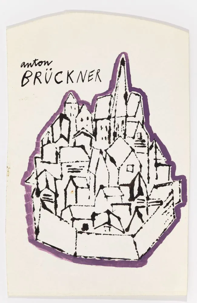 Andy Warhol, "Anton Bruckner", ca. 1952