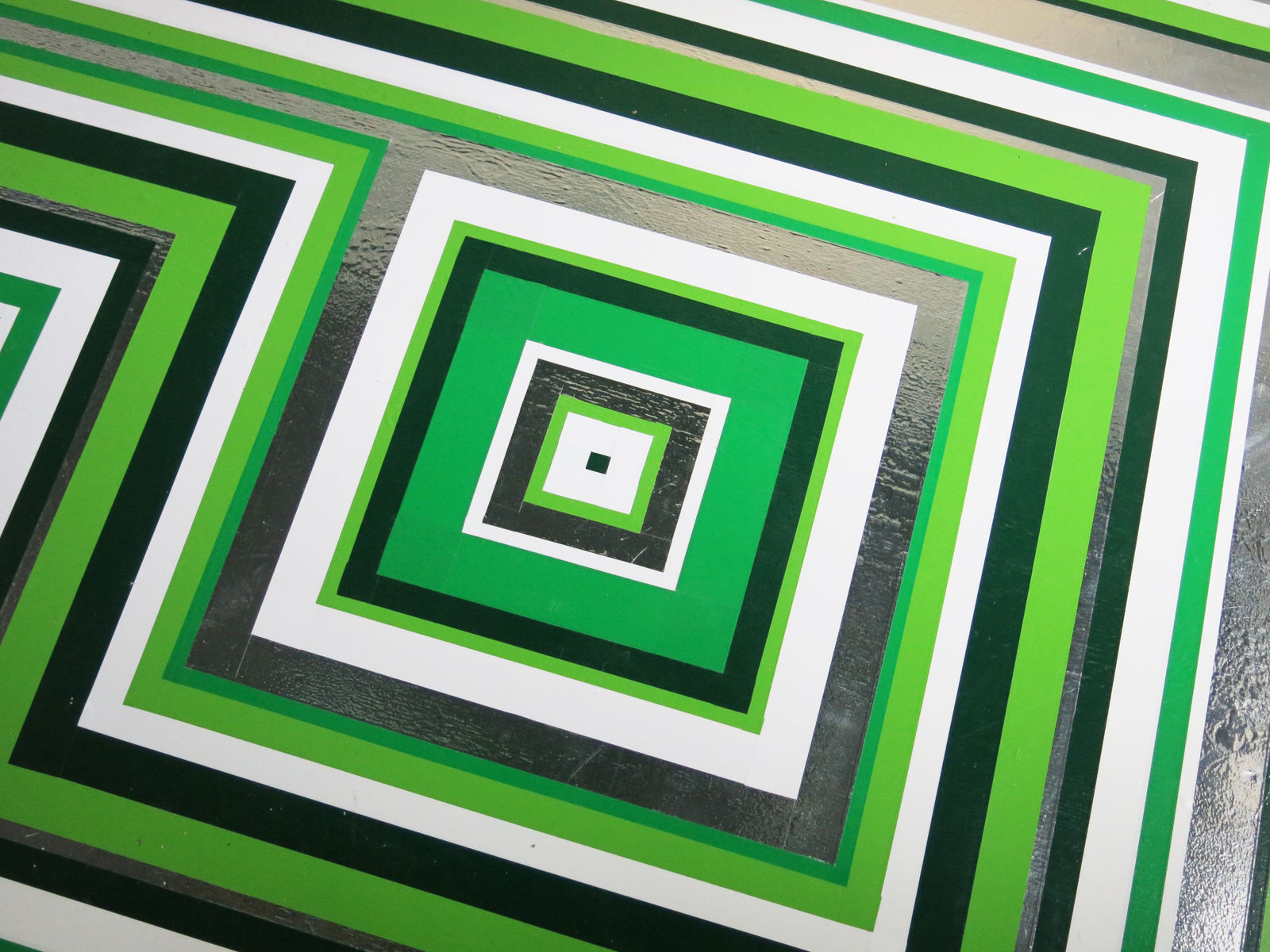 Jim Lambie, Zobop (Viridescent), 2017