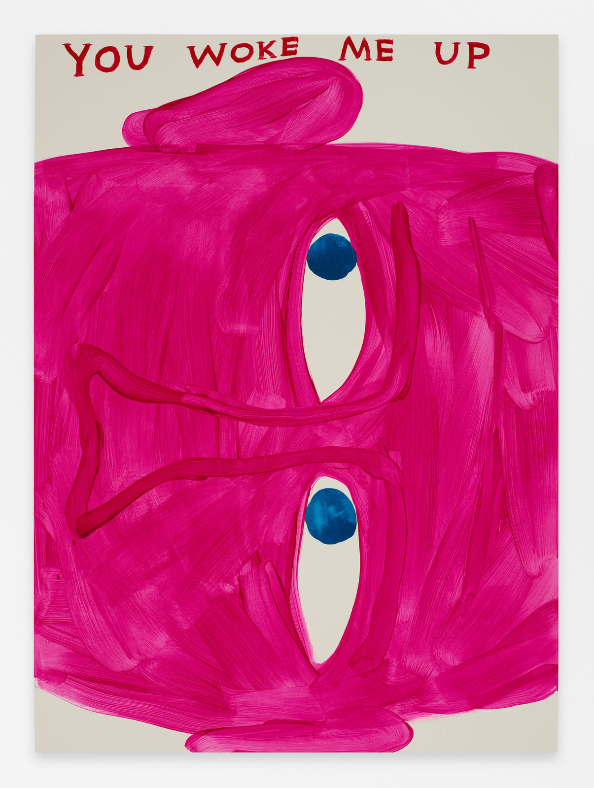 David Shrigley, Untitled (You Woke Me Up), 2023