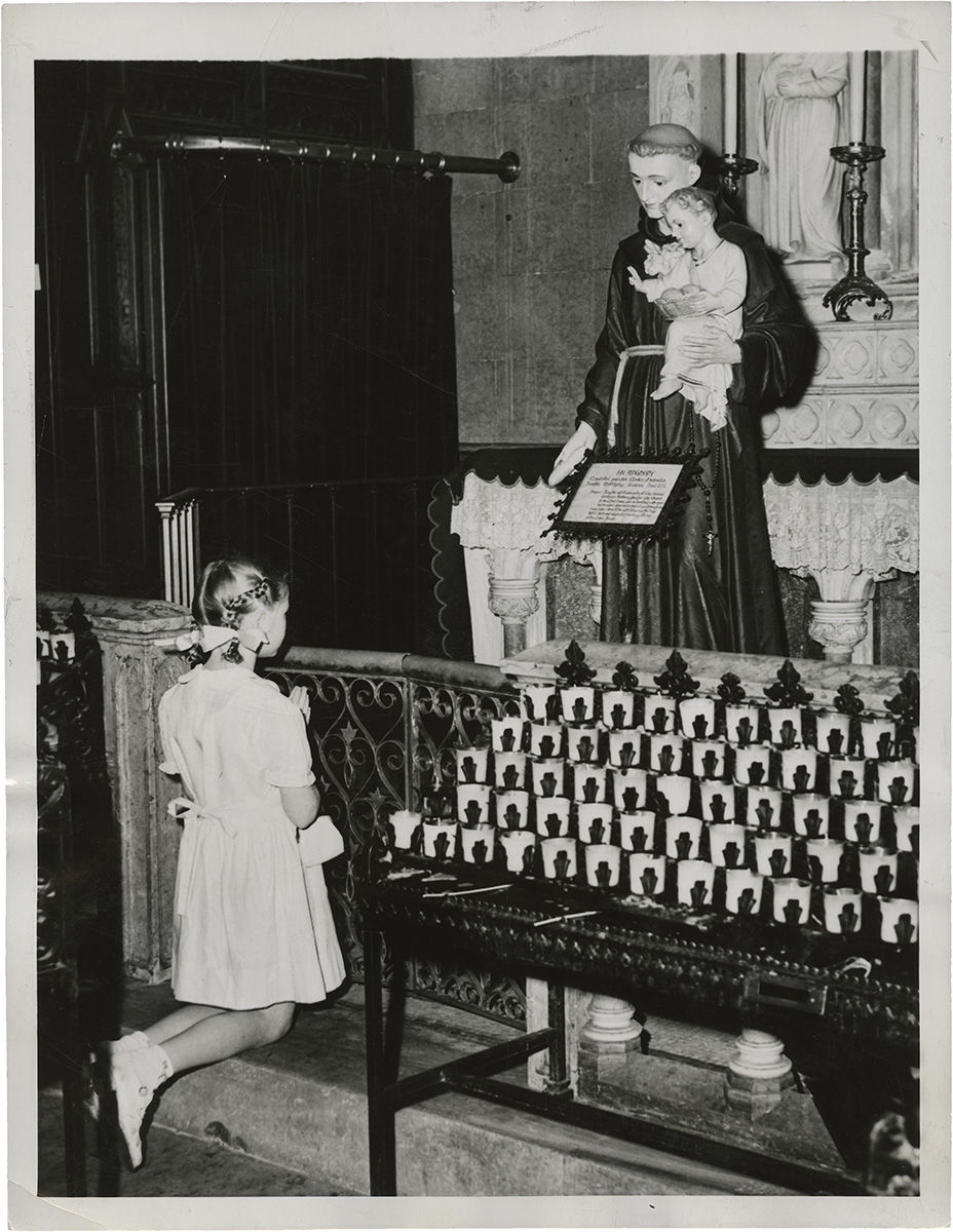 Weegee, A Youngster Offers A Prayer, 1945