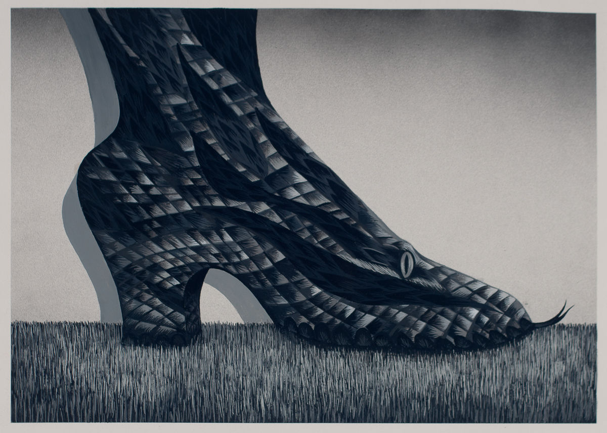 Julie Curtiss, Snake Boot, 2019