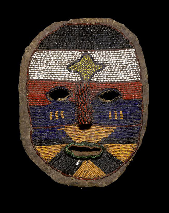 Tabwa, Beaded Face MaskZaire-Zambia border-area; Lake Tanganyika